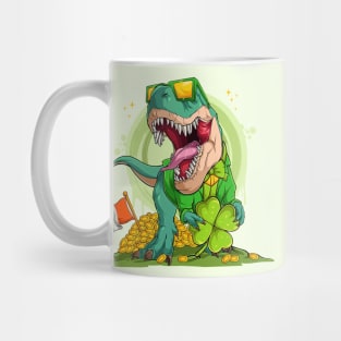 Leprechaun T-Rex St. Patrick's Day Mug